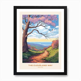 The Cleveland Way England Hike Poster Art Print