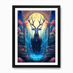 Deer In The Forest Art Print