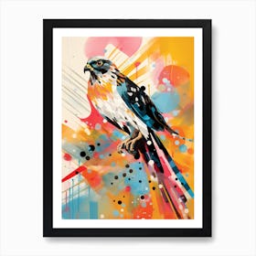 Bird Painting Collage Harrier 1 Art Print