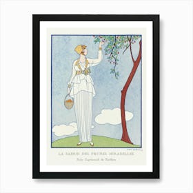 La Saison Des Prunes Mirabelles Robe D Après Midi De Redfern (1914), George Barbier Art Print