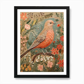 Finch 3 Detailed Bird Painting Art Print