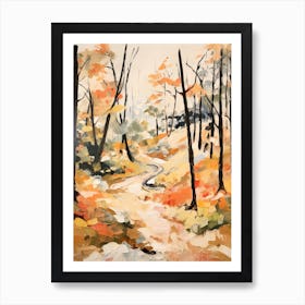 Autumn Fall Forest Pattern Painting 15 Art Print