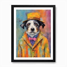 Barkdel Whimsy; A Dog'S Oil Painted Style Art Print