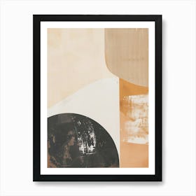 Neutral abstract painting 1 Art Print