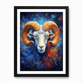 Zodiac Aries Art Print Art Print