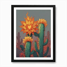 Cactus Love Art Print