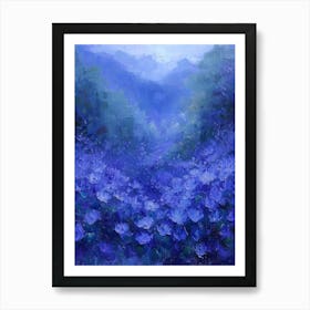 Blue Flowers 79 Art Print