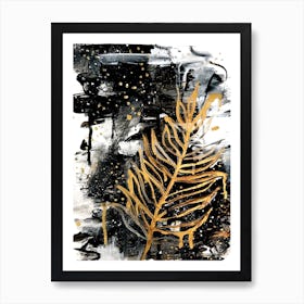 Gold Leaf Art Print