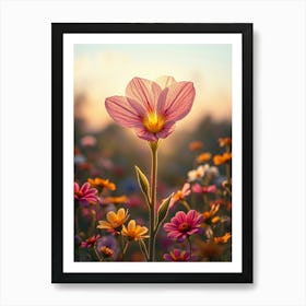 Flower In A Field Art Print