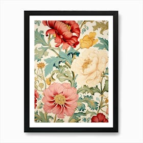 Floral Wallpaper 71 Art Print