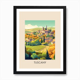 Tuscany Italy 1 Vintage Travel Poster Art Print