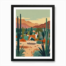 Cactus Dog 1 Art Print