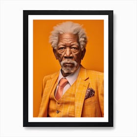 Morgan Freeman Fashion Art Art Print