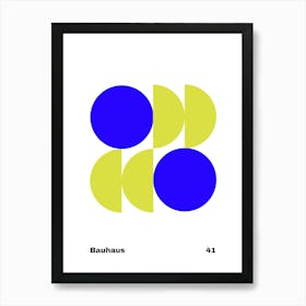 Geometric Bauhaus Poster 41 Art Print