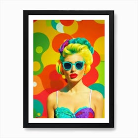 Paloma Mami Colourful Pop Art Art Print