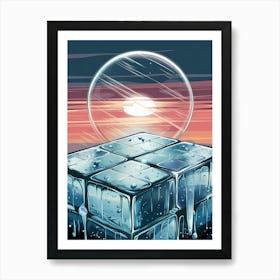 Ice Cubes Art Print