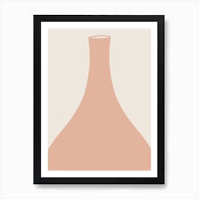 Boho Pink Vase Art Print