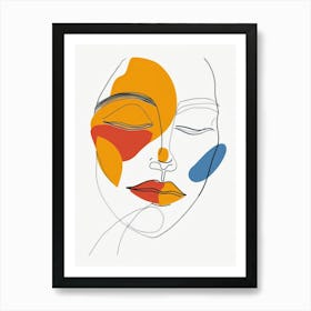 Face Of A Woman 20 Art Print