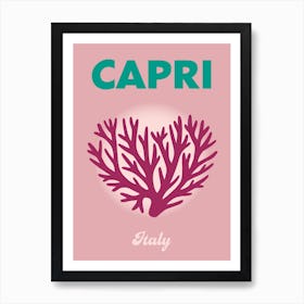 Capri Italy Travel Print Art Print