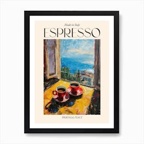 Perugia Espresso Made In Italy 3 Poster Art Print