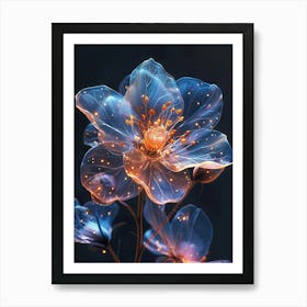 Flower In The Dark Art Print