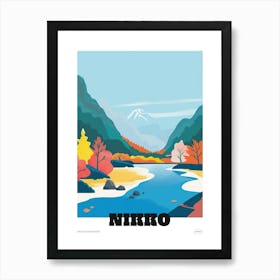 Nikko Japan 6 Colourful Travel Poster Art Print