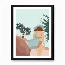 Walk To The Beach Art Print