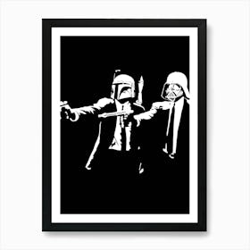 Star Wars Boba Fett Pulp Fiction Affiche