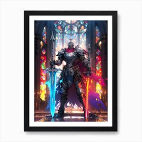 Knight In Shining Armor 2 Art Print