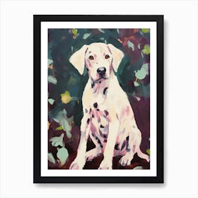 A Dalmatian Dog Painting, Impressionist 3 Art Print