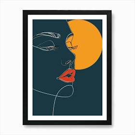 Portrait Of A Woman 613 Art Print