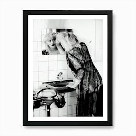 Courtney Love Of Hole Applies Make Up Art Print