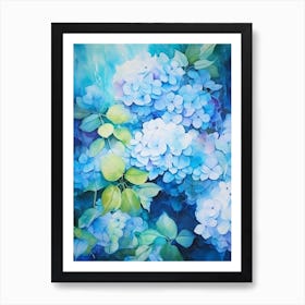 Blue Hydrangeas 9 Art Print