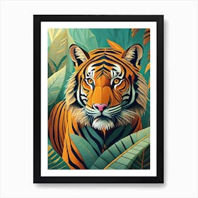 Tiger In The Jungle 10 Art Print