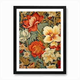 Floral Wallpaper 31 Art Print