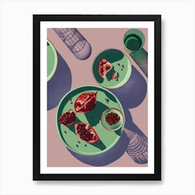 Pomegranate Still-life Art Print