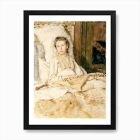 Maud Sewing, Frederick Childe Hassam Art Print