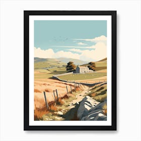 The Yorkshire Dales England 3 Hiking Trail Landscape Art Print