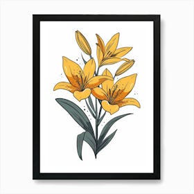 Yellow Lily 8 Art Print