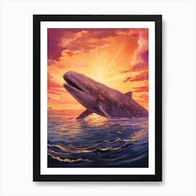 Strap Toothed Whale 2 Art Print