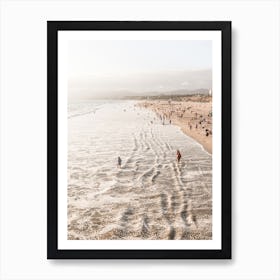 Santa Monica Beach California Art Print