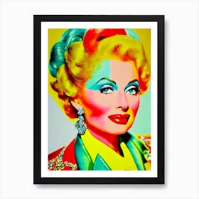 Lucille Ball Colourful Pop Movies Art Movies Art Print