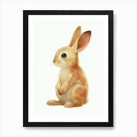 Thrianta Rabbit Kids Illustration 3 Art Print