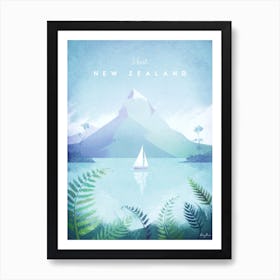 Visit New Zealand Art Print