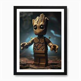 Lego Groot Art Print