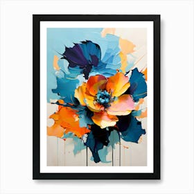 Abstract Flower Painting 28 Art Print