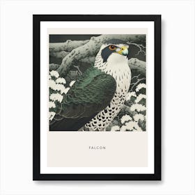 Ohara Koson Inspired Bird Painting Falcon 7 Poster Art Print