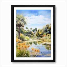 Royal Botanic Garden Melbourne Watercolour  Art Print