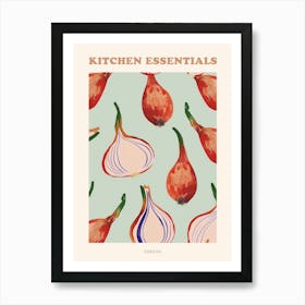 Onion Pattern Illustration Poster 2 Art Print