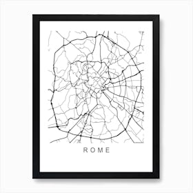 Rome Map Art Print